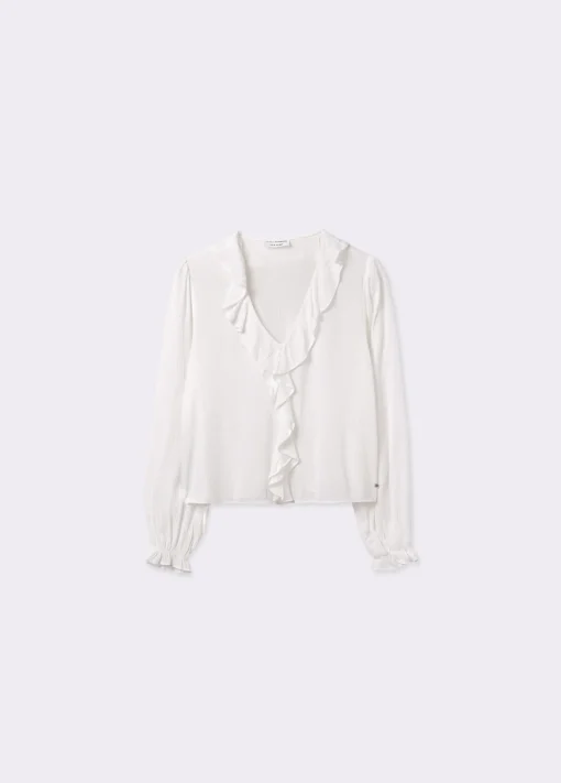 Blusa escote volantes*Brownie Hot
