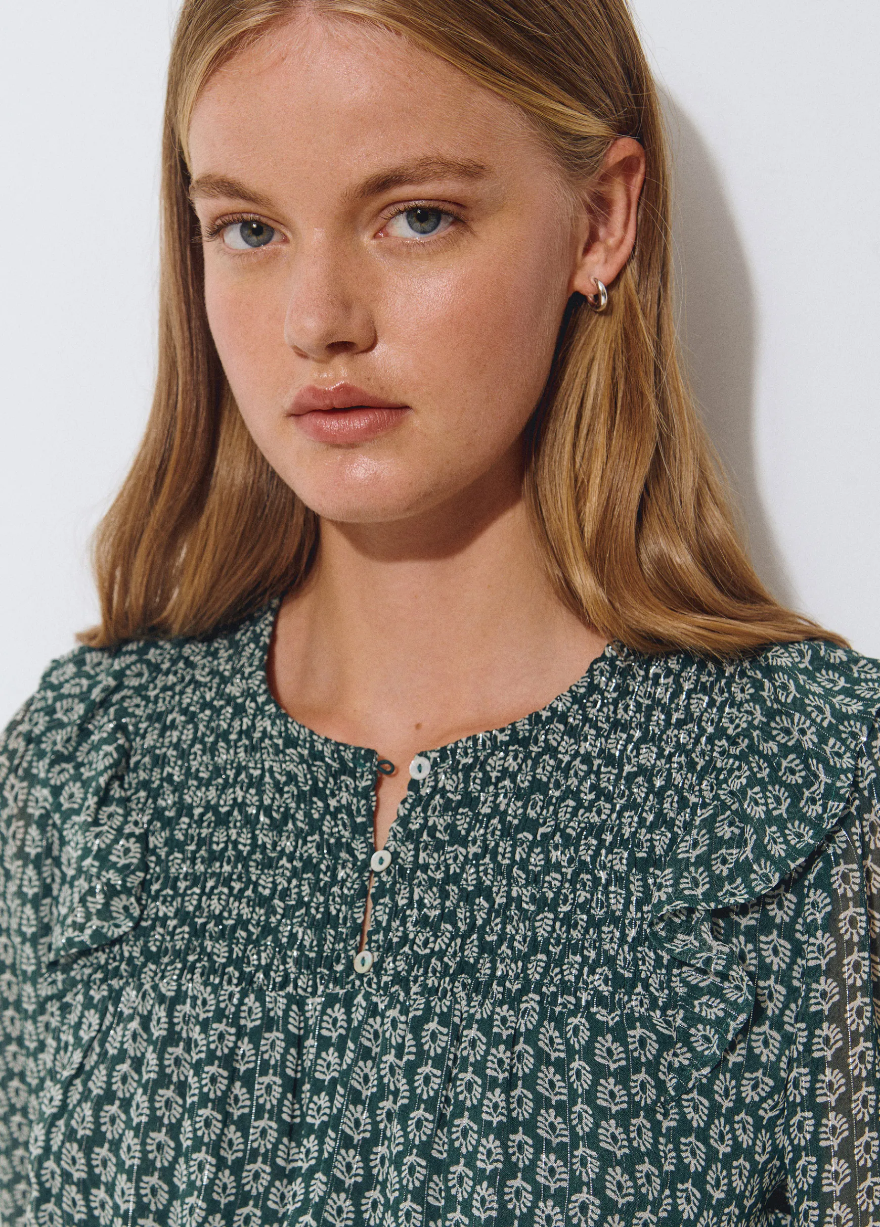 Blusa estampado bicolor*Brownie Clearance