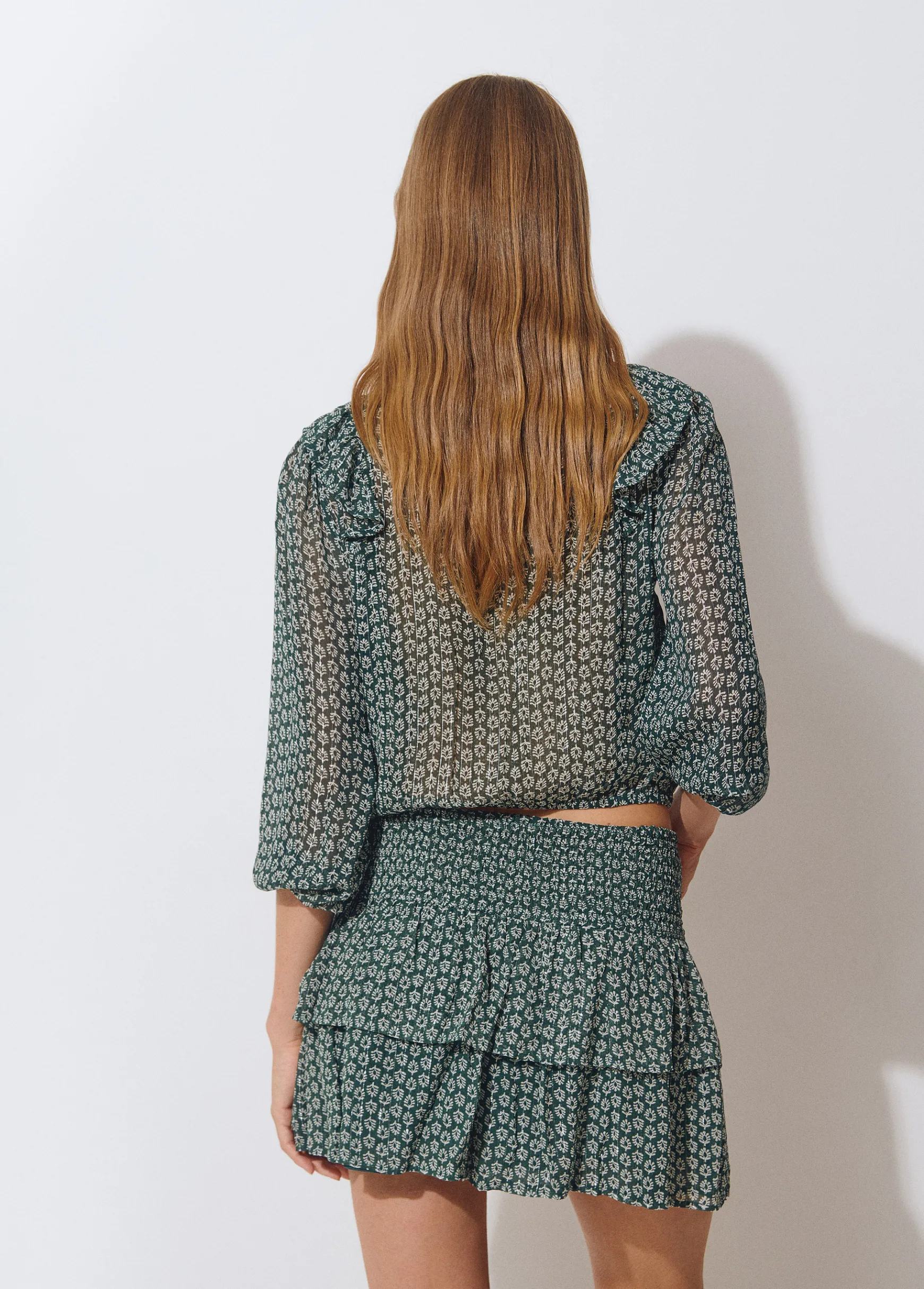 Blusa estampado bicolor*Brownie Clearance