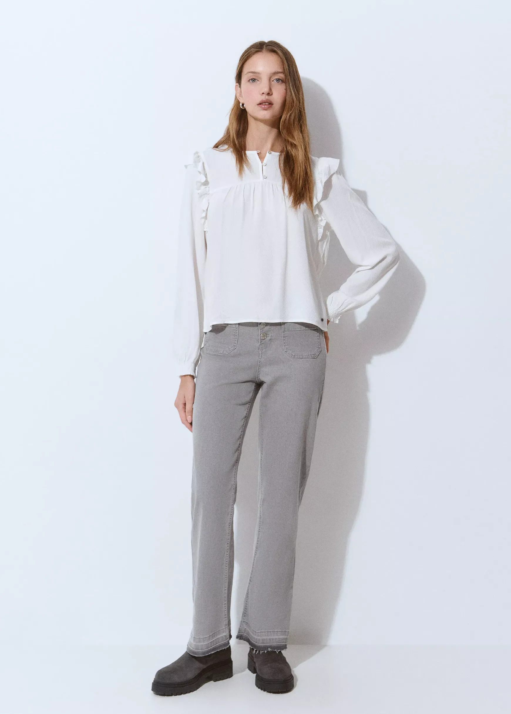 Blusa manga volantes*Brownie Discount