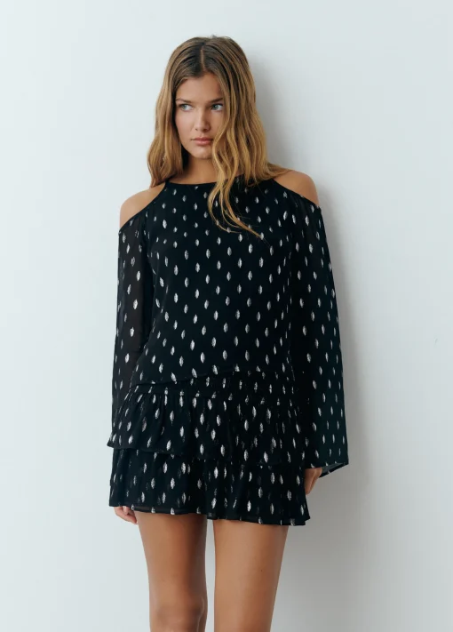 Blusa offshoulder brillo*Brownie New