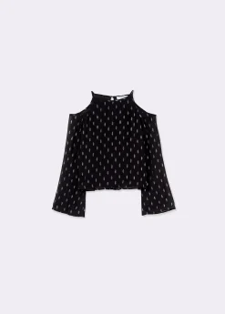 Blusa offshoulder brillo*Brownie New
