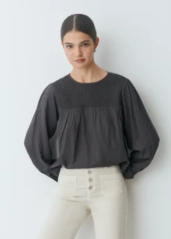 Blusa pecherín smock*Brownie Outlet