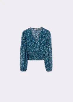 Blusa smock estampado brillo*Brownie Clearance