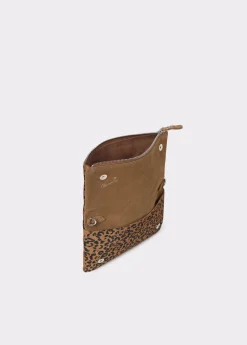 Bolso solapa piel estampado animal*Brownie Clearance