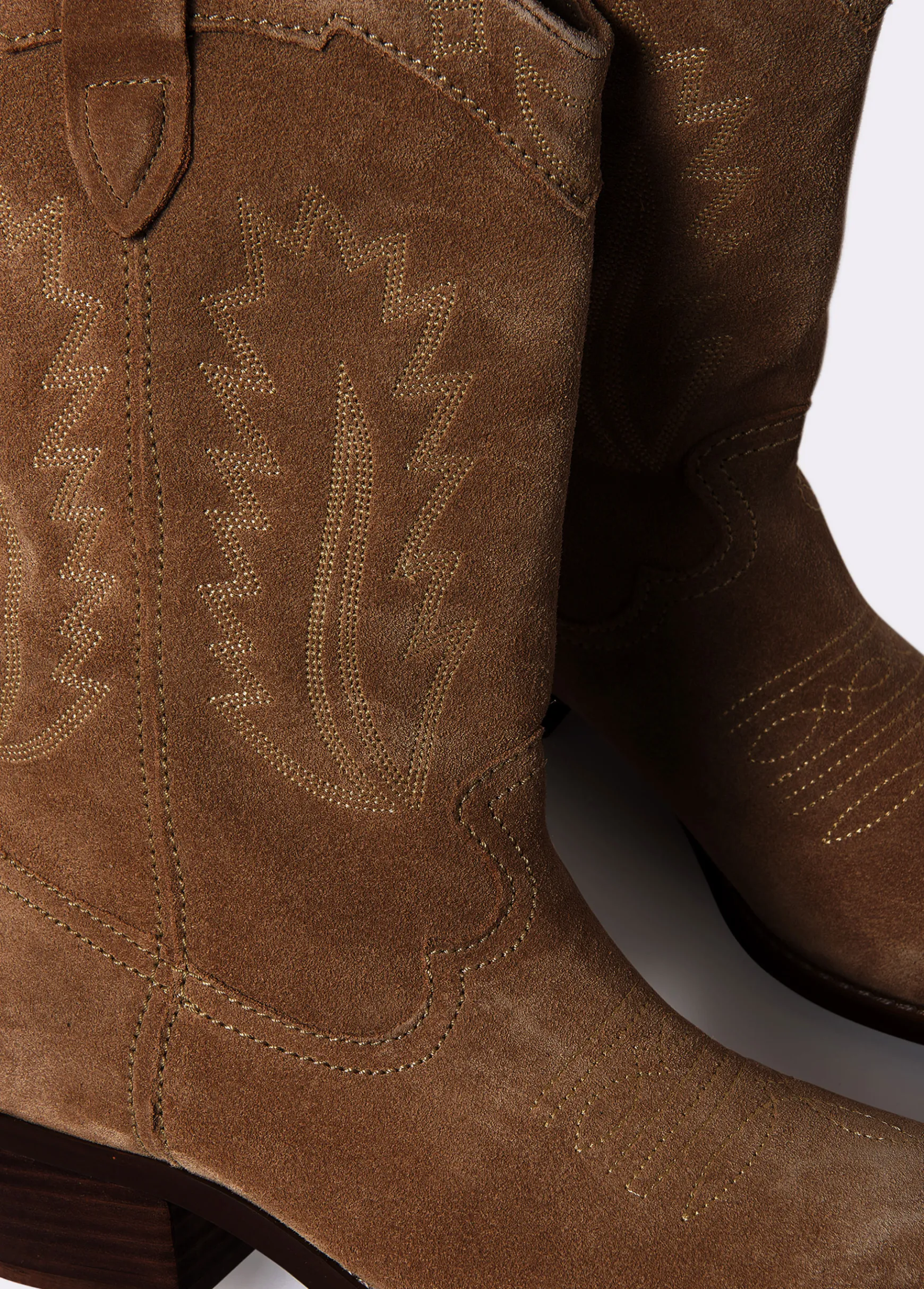 Bota piel cowboy*Brownie Clearance