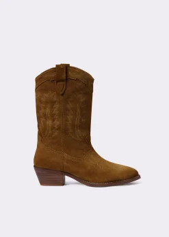 Bota piel cowboy*Brownie Clearance