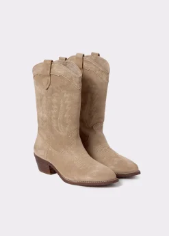 Bota piel cowboy*Brownie Hot