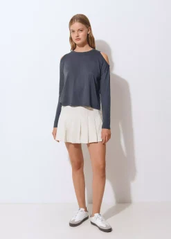 Camiseta cut-out hombro*Brownie Sale