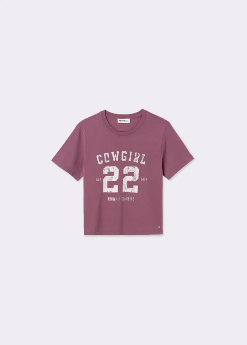 Camiseta lavada print posicional*Brownie Discount
