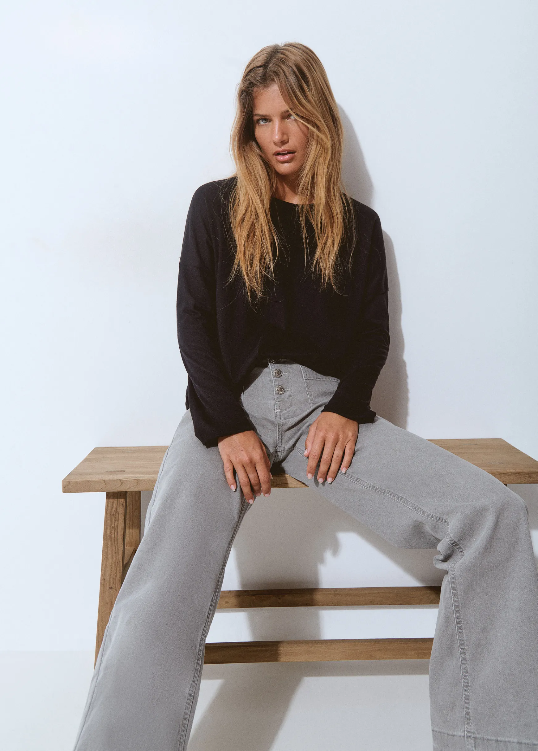 Camiseta lisa manga larga*Brownie Hot