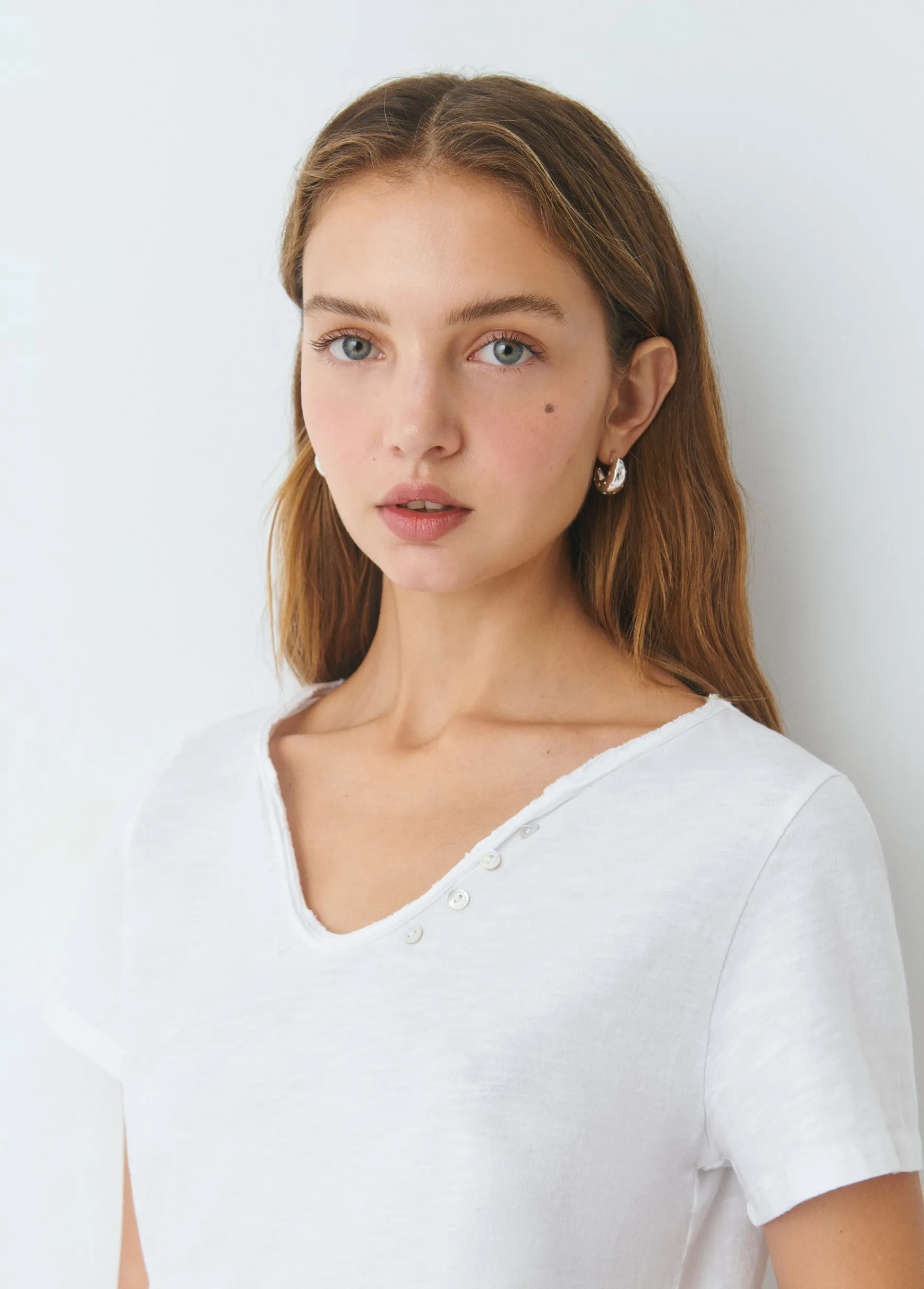 Camiseta manga corta algodón flame botones*Brownie Online