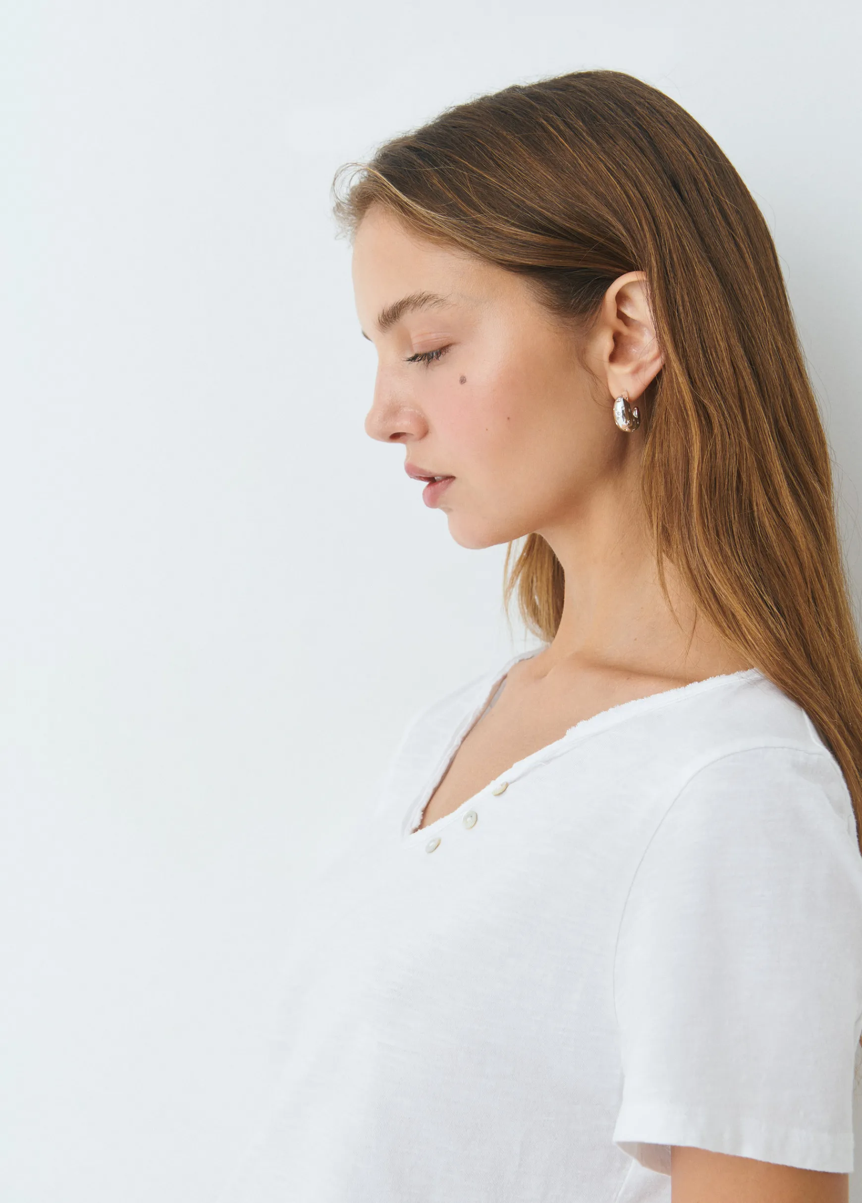 Camiseta manga corta algodón flame botones*Brownie Online