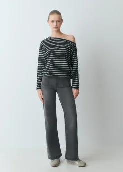 Camiseta raya lurex escote barco*Brownie Discount