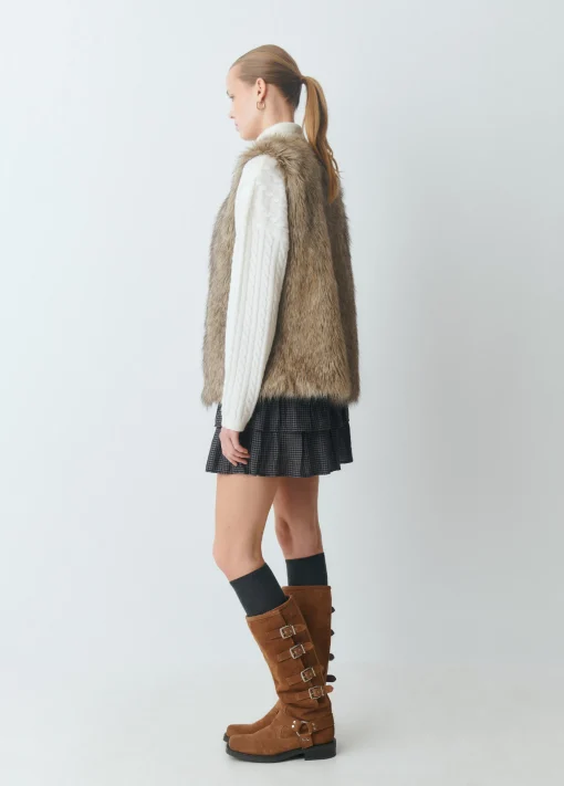 Chaleco efecto pelo*Brownie Clearance