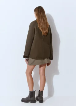 Chaqueta encerada con chaleco borrego extraíble*Brownie Best