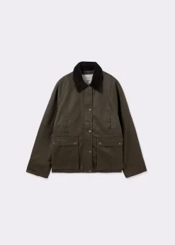 Chaqueta encerada con chaleco borrego extraíble*Brownie Best
