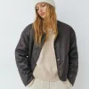 Chaqueta reversible doble faz efecto piel*Brownie Discount
