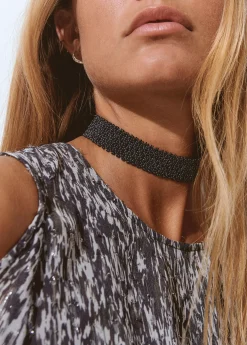 Collar gargantilla cuentas*Brownie New