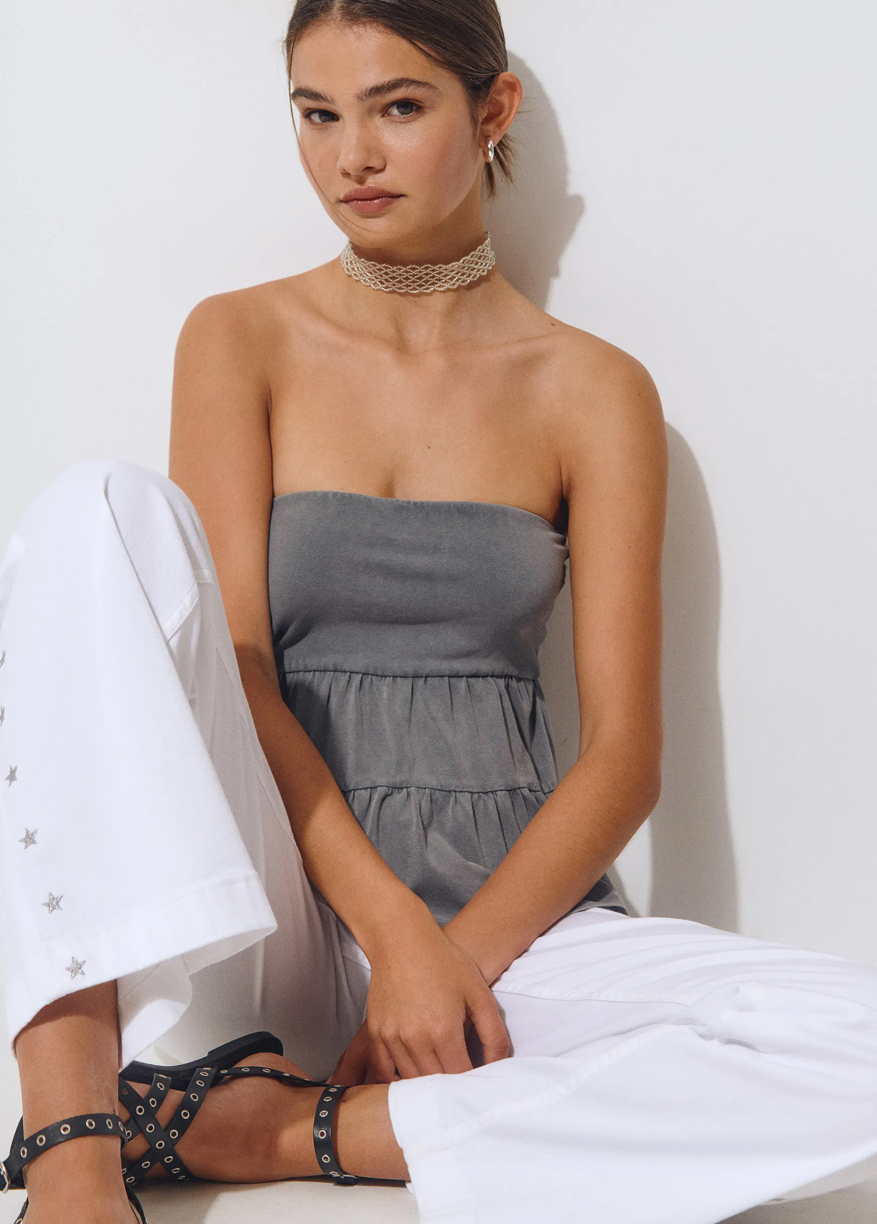 Collar gargantilla cuentas*Brownie New