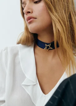 Collar organza estrella*Brownie
