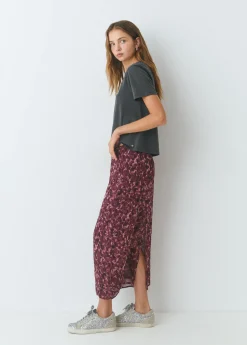 Falda midi estampada brillo*Brownie Online