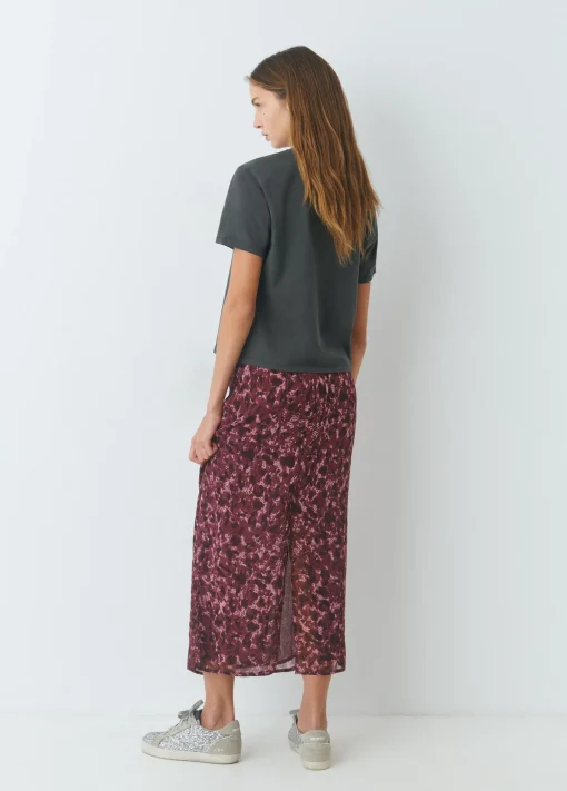 Falda midi estampada brillo*Brownie Online