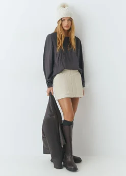 Falda pana apertura tachas*Brownie Best