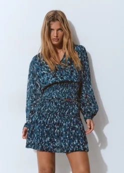 Falda tipo globo estampado brillo*Brownie