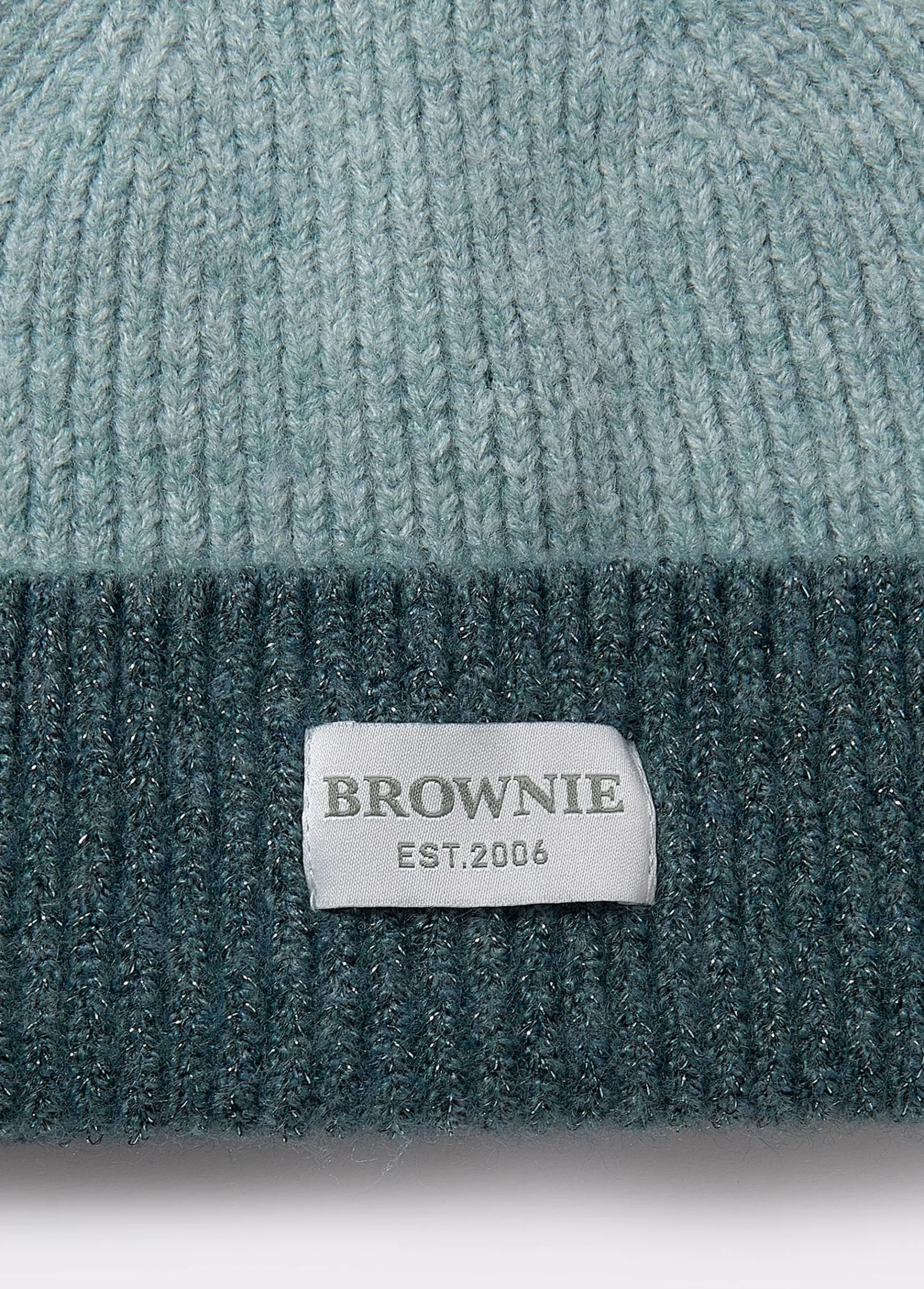 Gorro bicolor canalé lurex*Brownie Hot