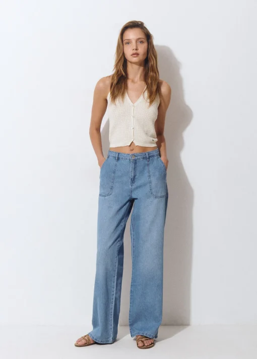 Jeans culotte aperturas*Brownie Clearance