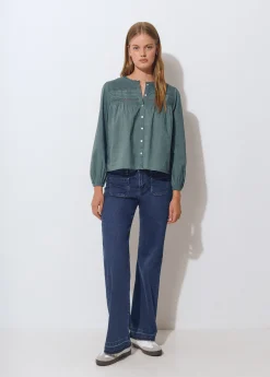 Jeans culotte bajo desdoblado*Brownie New
