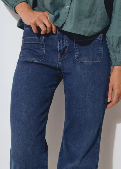 Jeans culotte bajo desdoblado*Brownie New