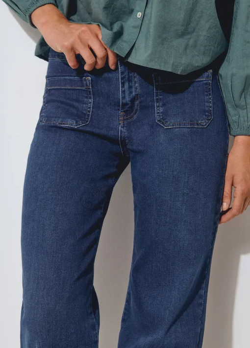 Jeans culotte bajo desdoblado*Brownie New