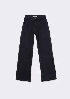 Jeans culotte bolsillo frontal*Brownie Online
