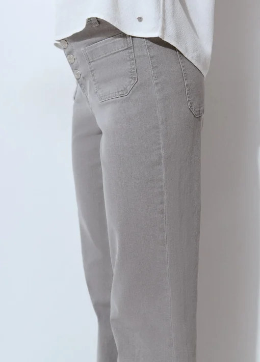 Jeans culotte botones frontales*Brownie Outlet