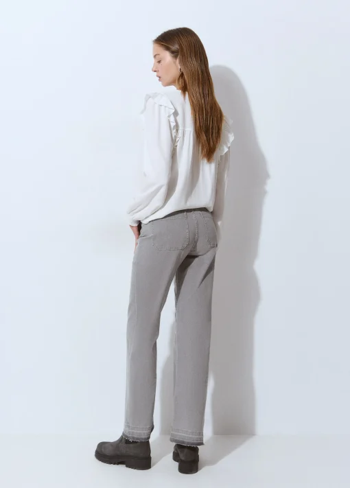 Jeans culotte botones frontales*Brownie Outlet