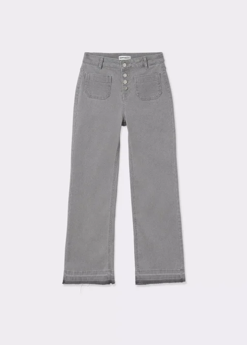 Jeans culotte botones frontales*Brownie Outlet