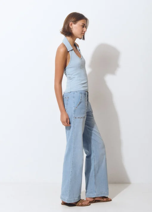 Jeans culotte tachas*Brownie Hot