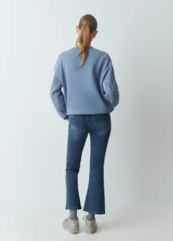 Jeans flare cropped*Brownie New