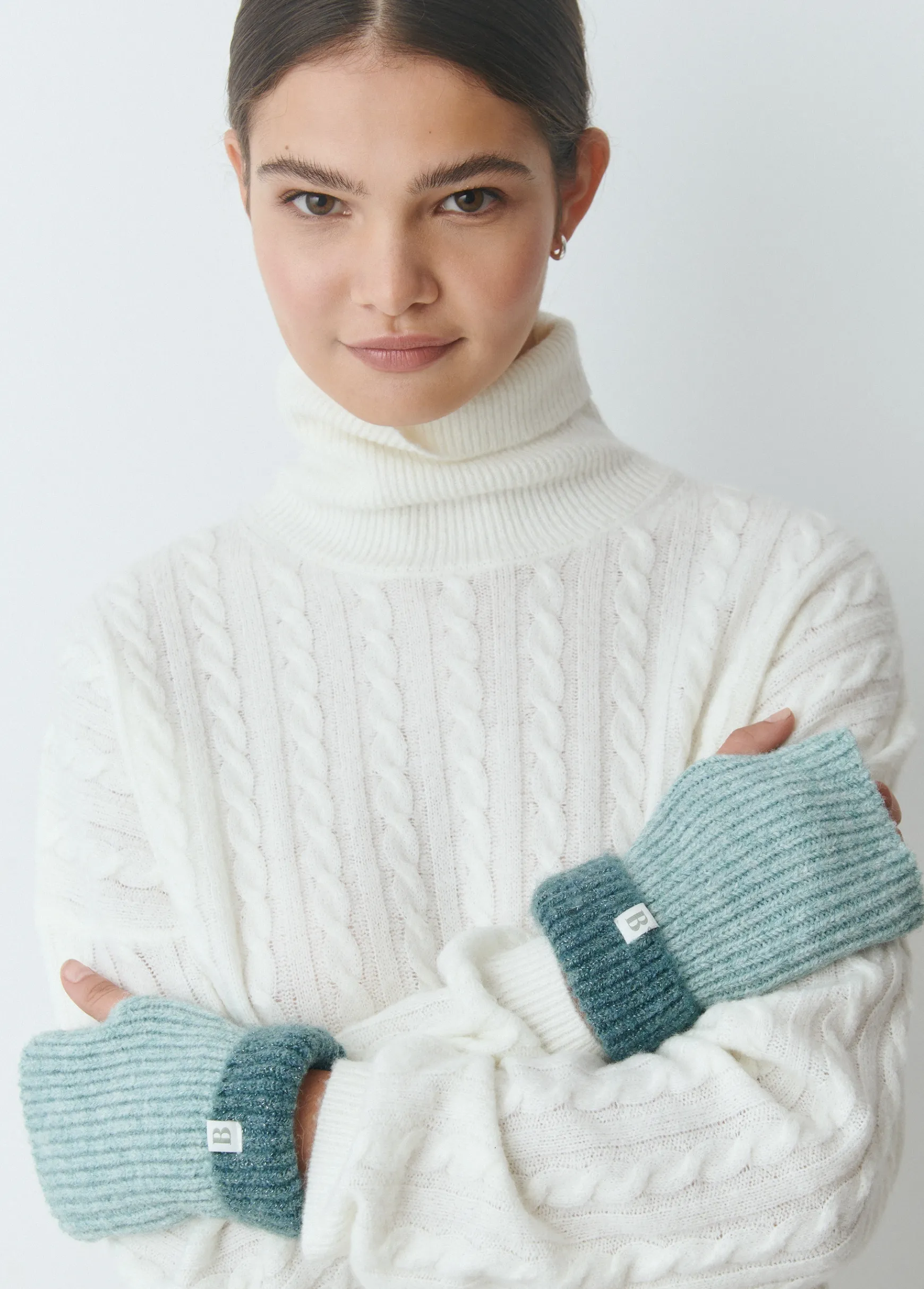 Mitón bicolor lurex*Brownie Clearance