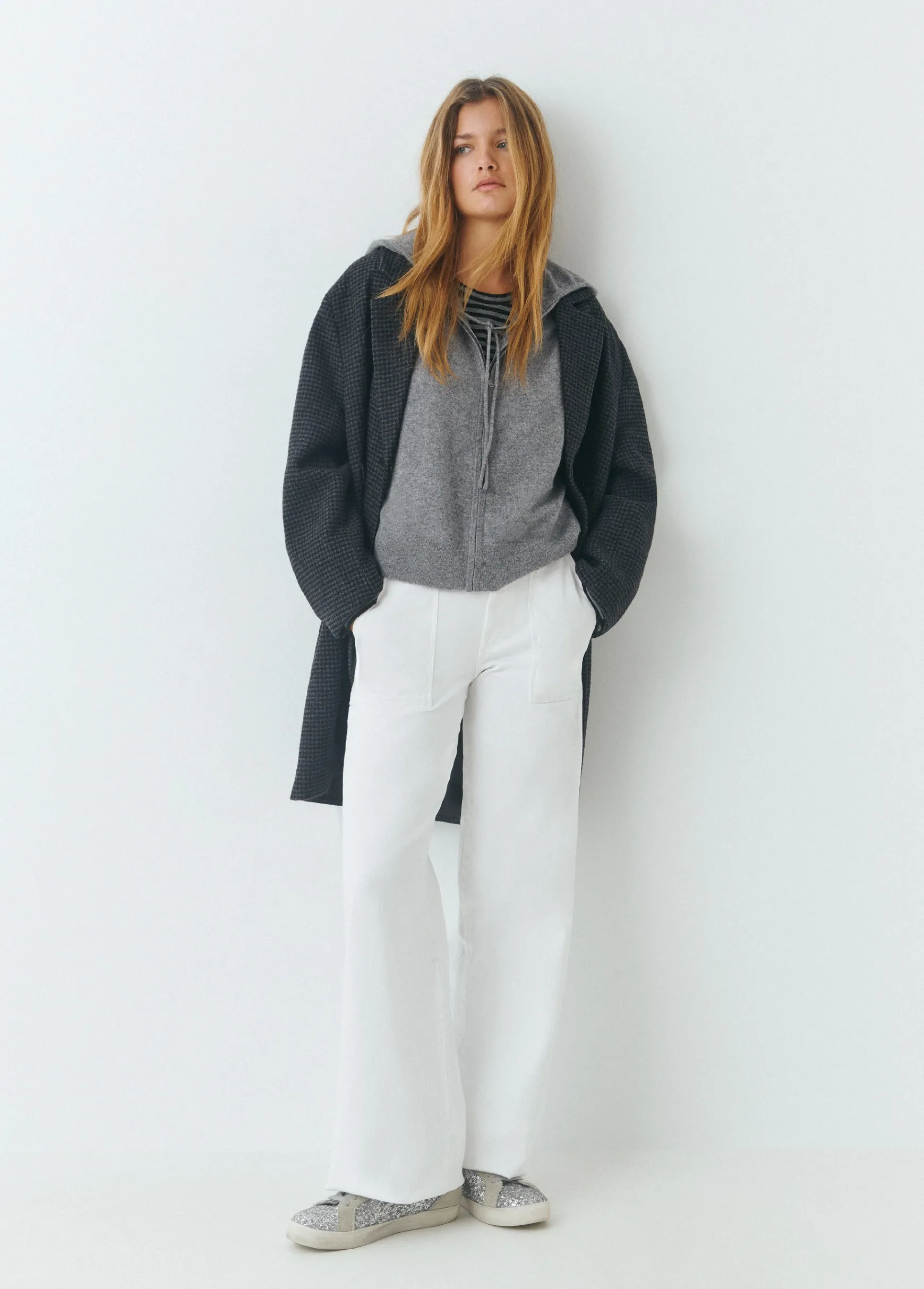 Pantalón culotte con bolsillos frontales*Brownie New