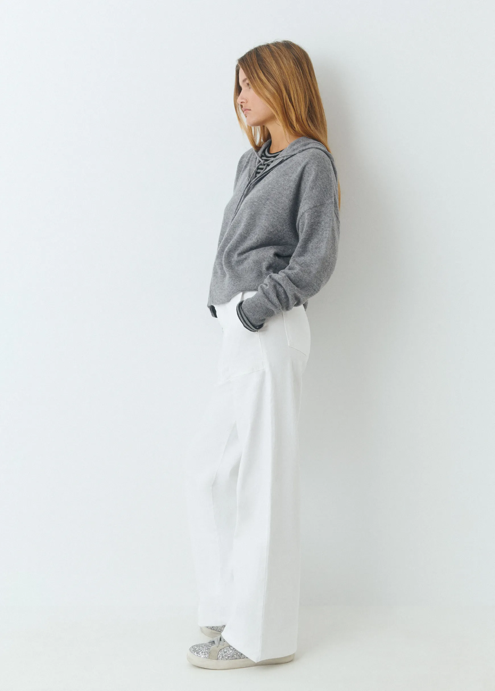 Pantalón culotte con bolsillos frontales*Brownie New