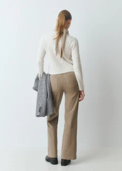 Pantalón culotte con bolsillos frontales*Brownie New