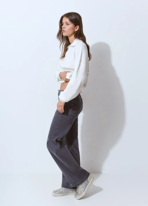 Pantalón culotte tachas*Brownie Outlet
