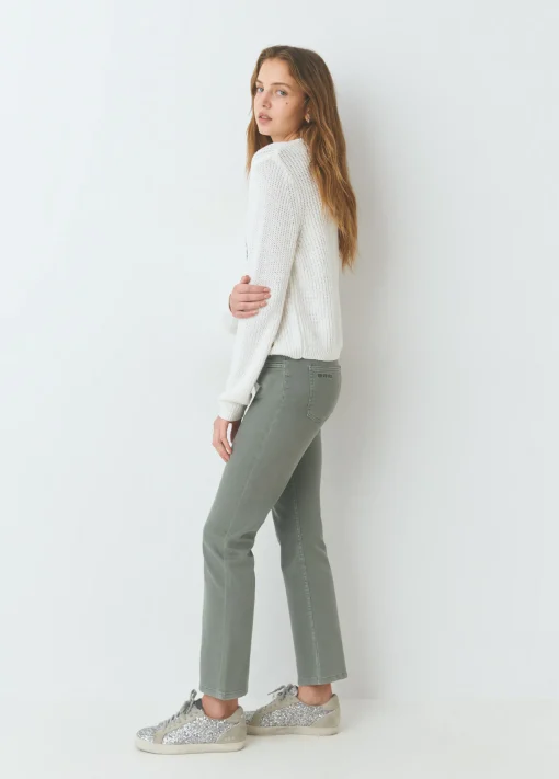 Pantalón flare cropped botones*Brownie Hot