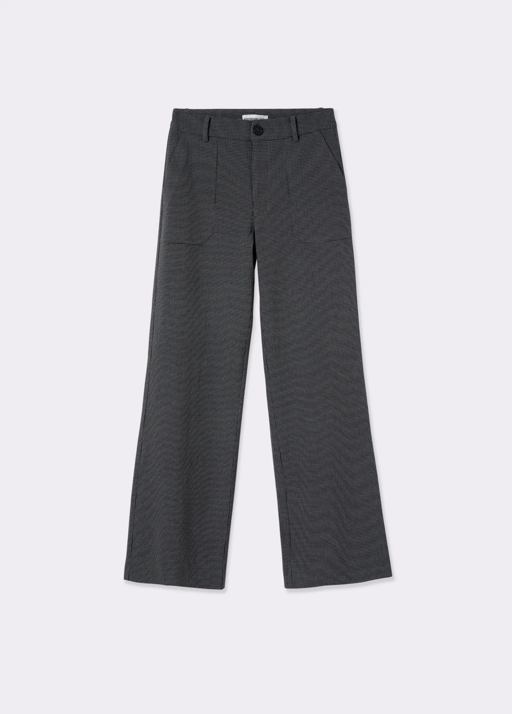 Pantalón flare cuadrito*Brownie New