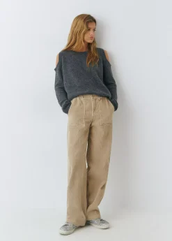 Pantalón pana recto*Brownie Clearance