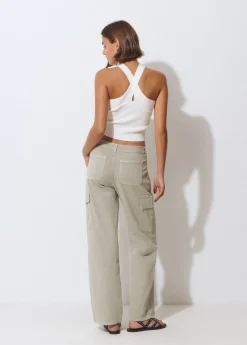 Pantalón recto cargo*Brownie Outlet