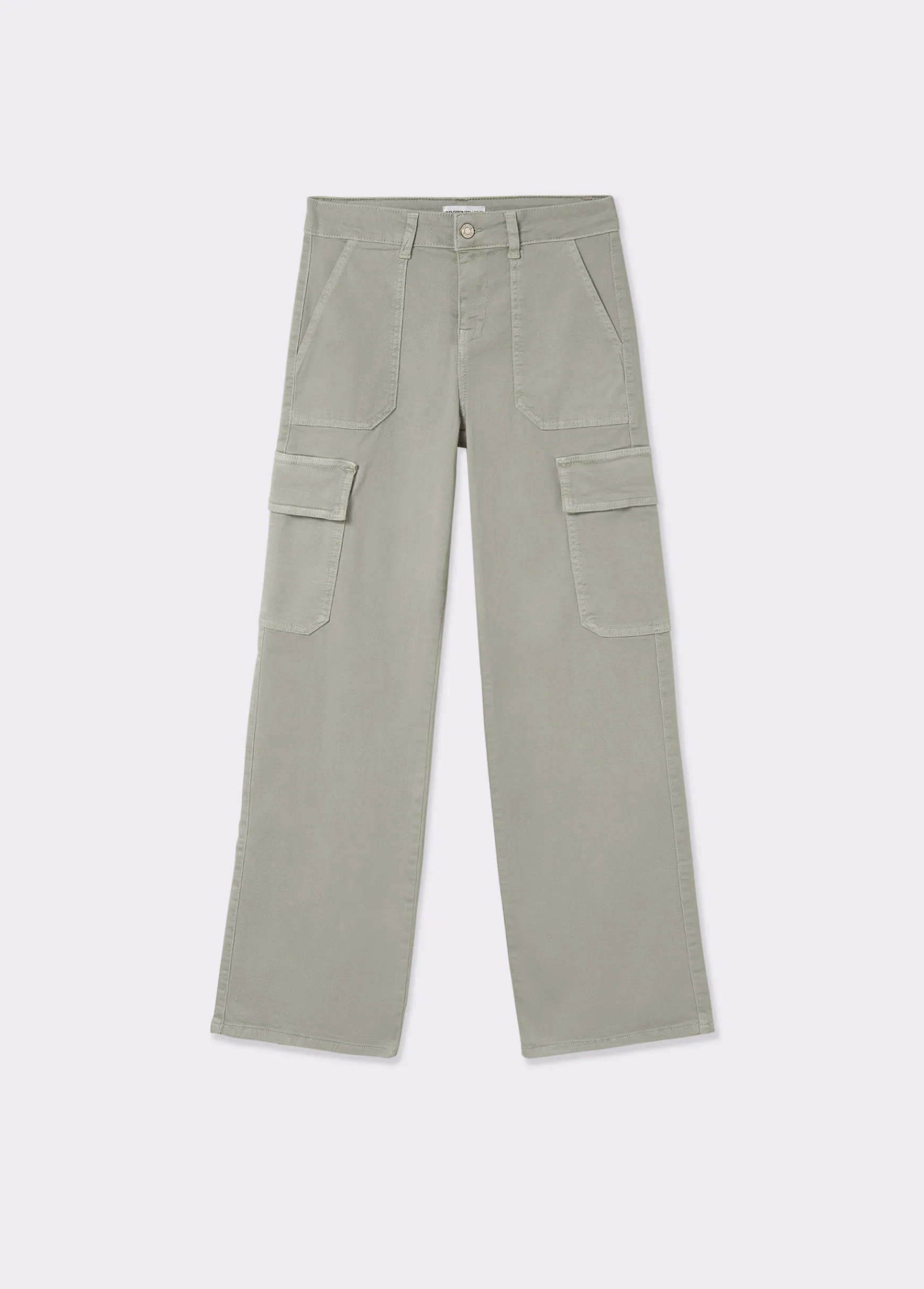 Pantalón recto cargo*Brownie Outlet